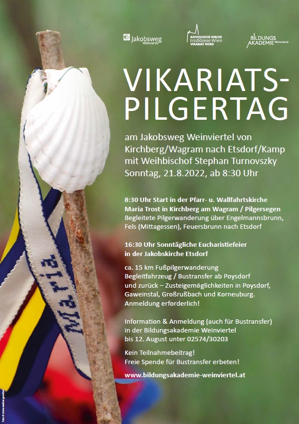 Informationen zum Pilgertag, Plakat